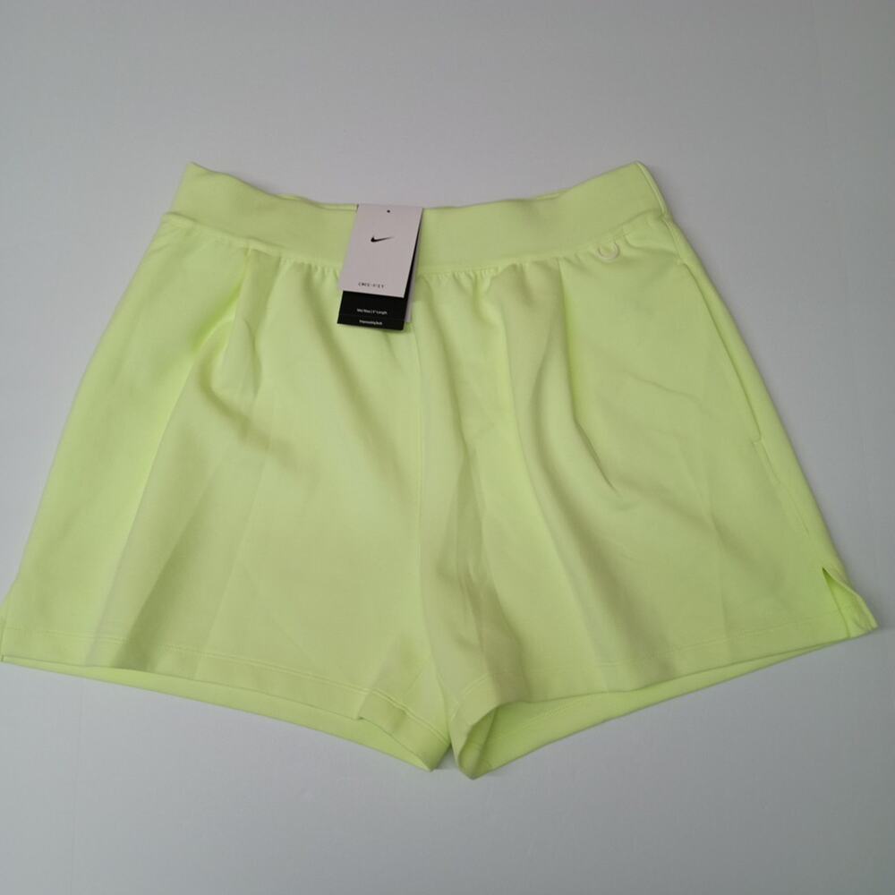 Nike Dri-FIT 24.7 Shorts Women's L Light Yellow Green